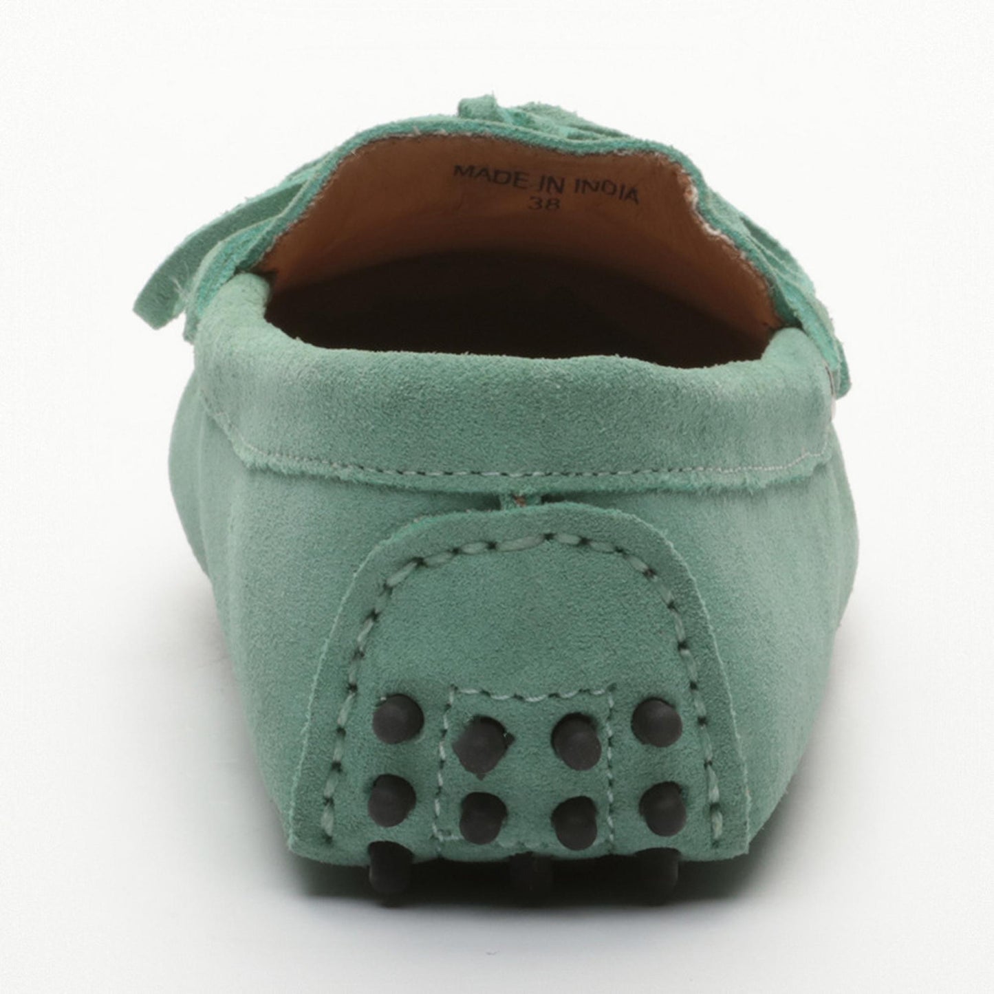 KATE mocassins à lacets vert passé