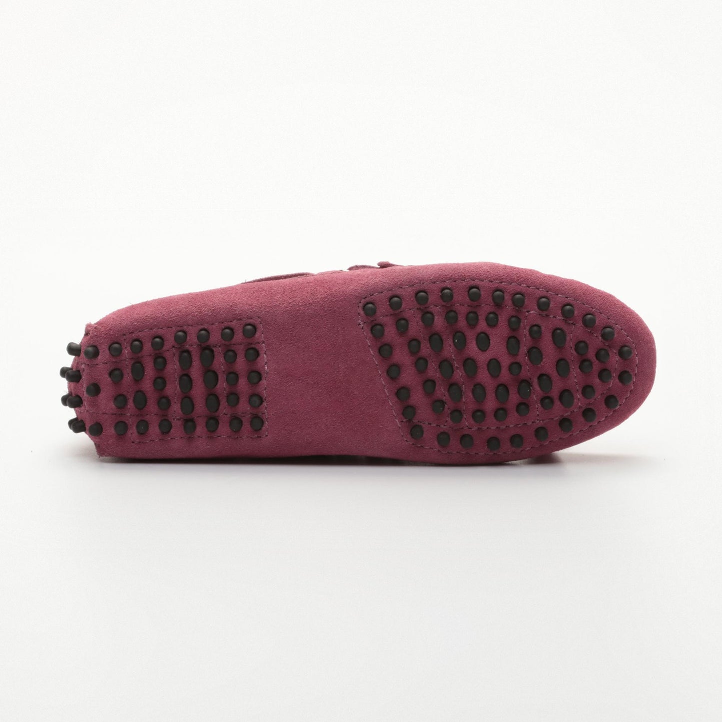 LILY mocassins à pompons violet foncé