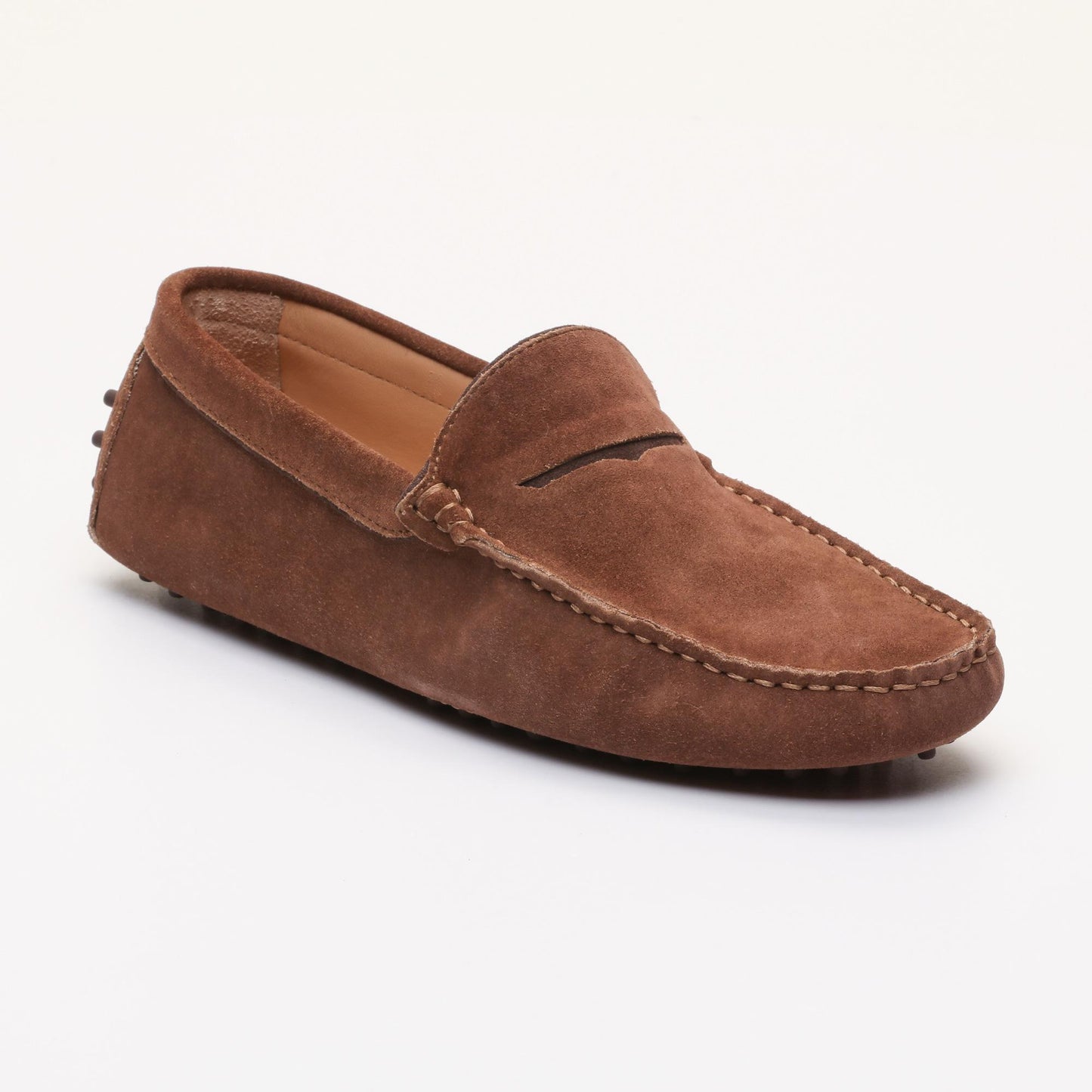 LODRICK mocassins classiques camel et chocolat