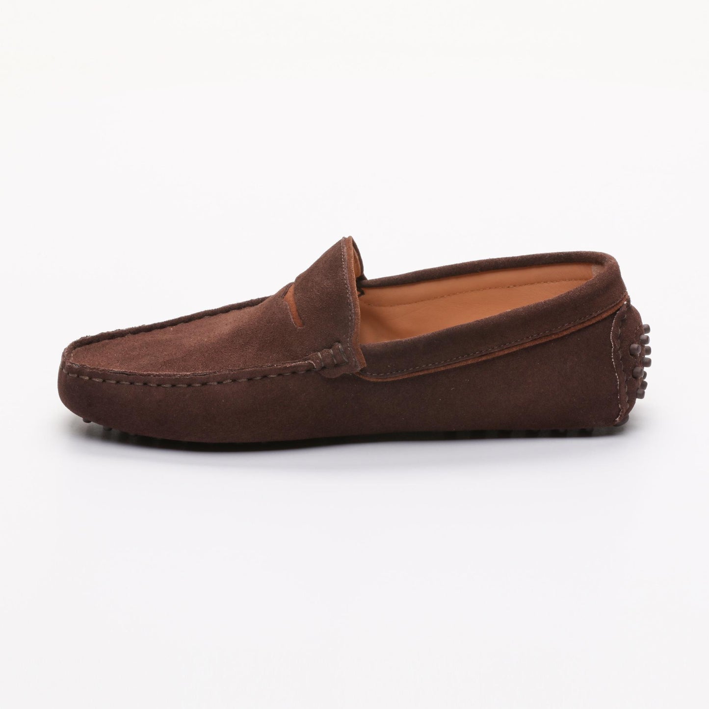 LODRICK mocassins classiques chocolat et camel