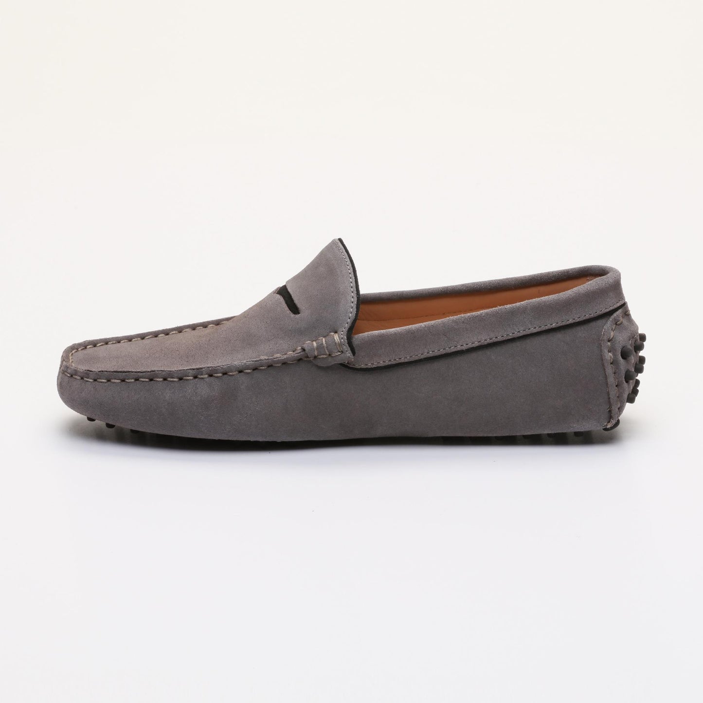 LODRICK mocassins classiques gris foncé et noir