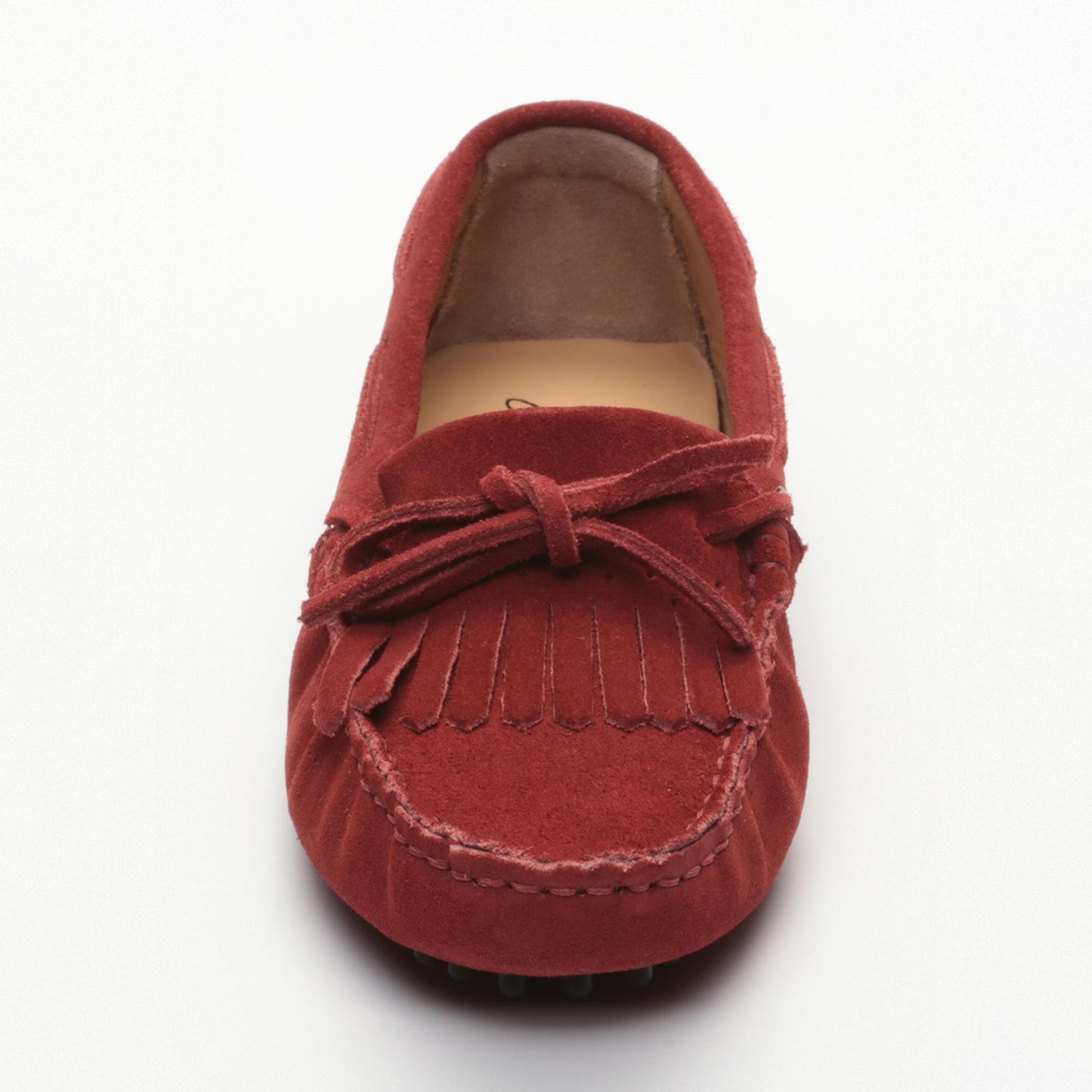 POWYS mocassins à lacets lie de vin
