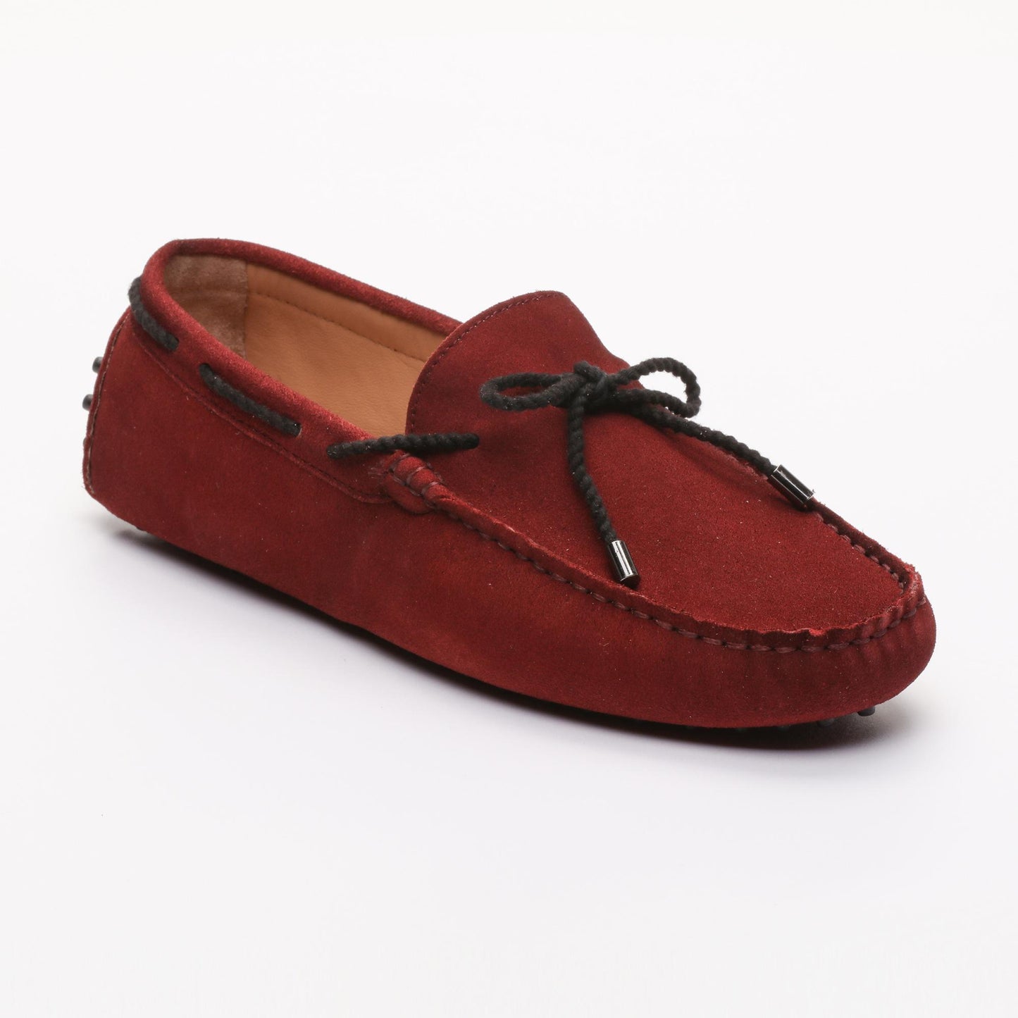 YORK mocassins à lacets bordeaux