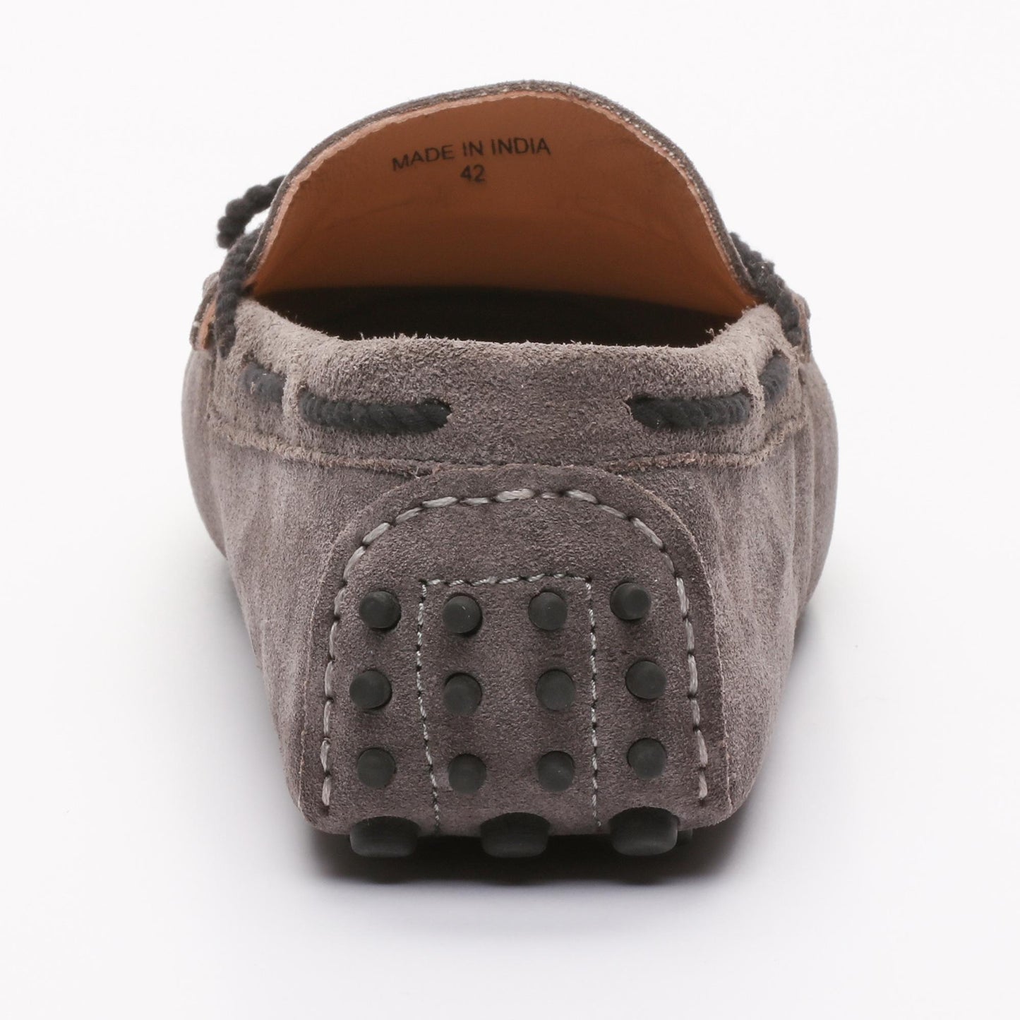 YORK mocassins à lacets gris foncé