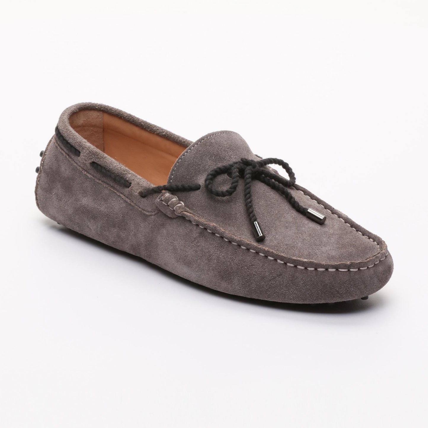 YORK mocassins à lacets gris foncé