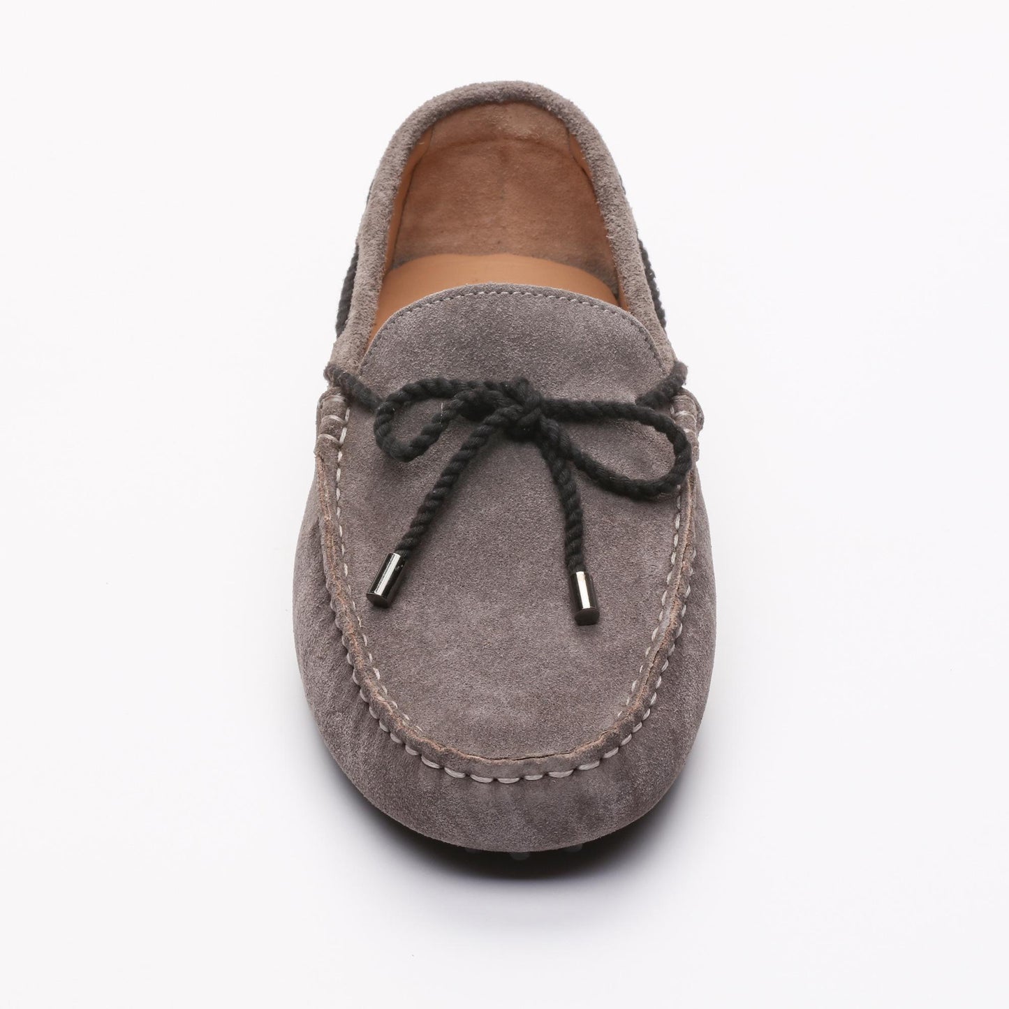 YORK mocassins à lacets gris foncé