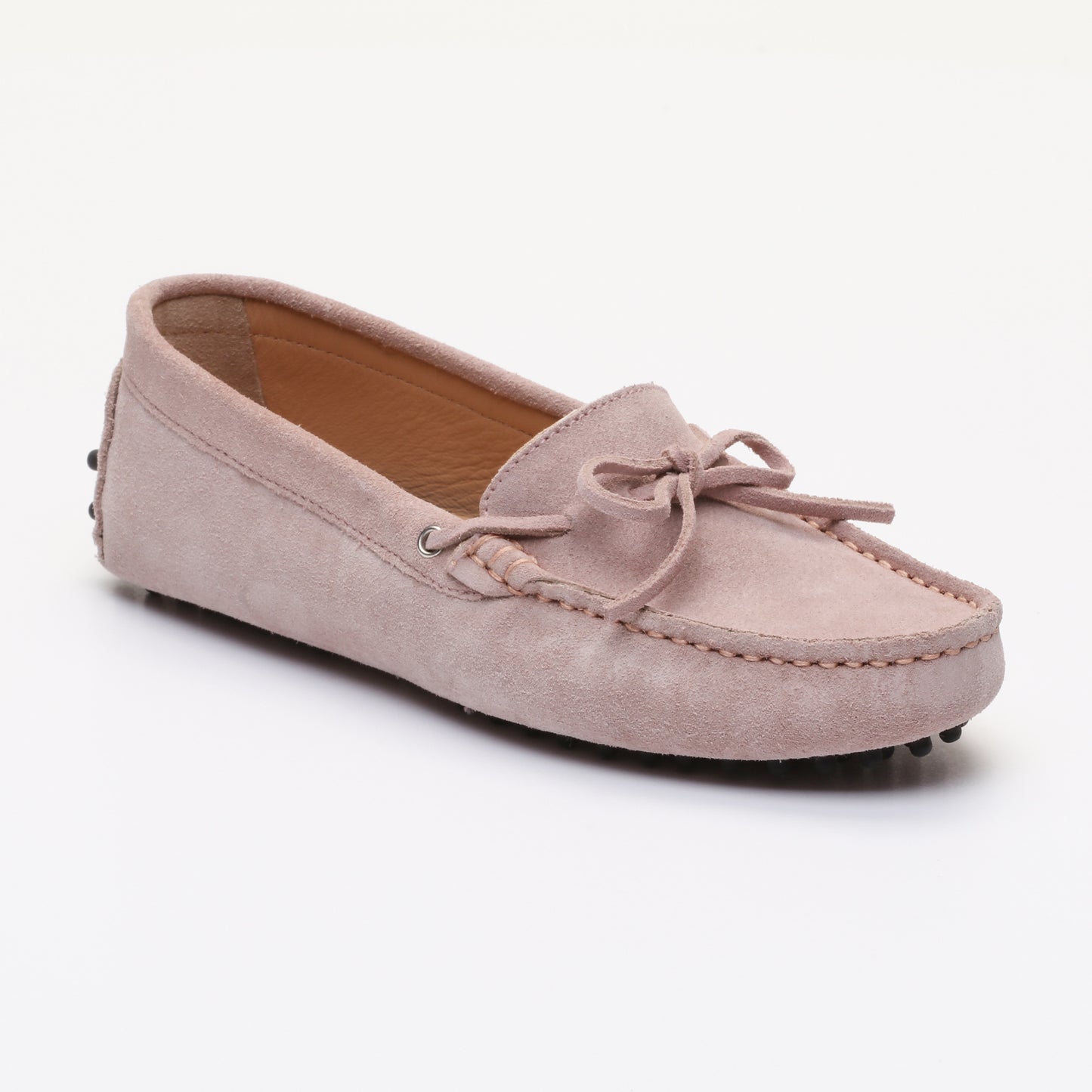 KATE mocassins à lacets rose clair