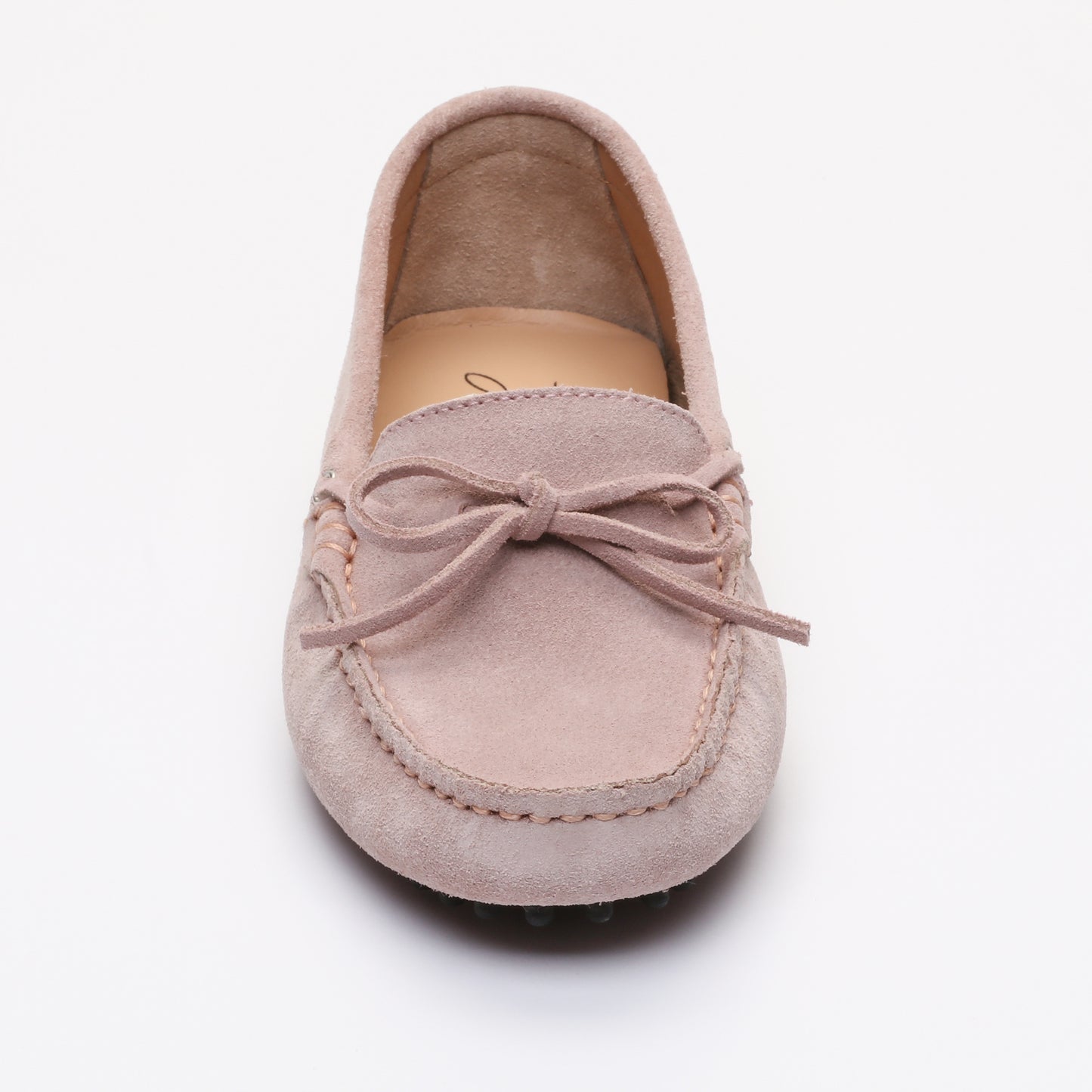 KATE mocassins à lacets rose clair