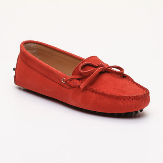 KATE mocassins à lacets rouge