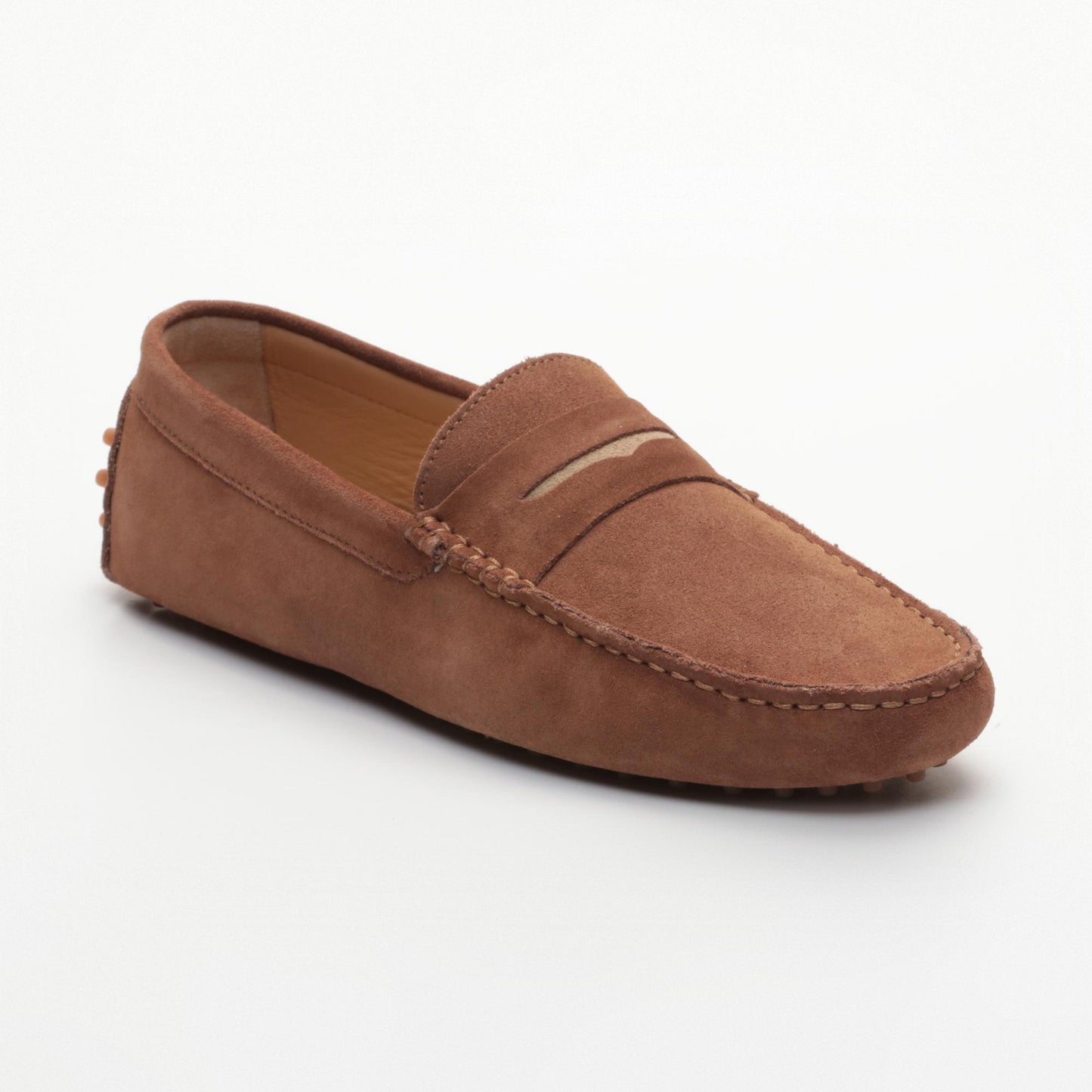 CLIFF mocassins classiques caroube et beige