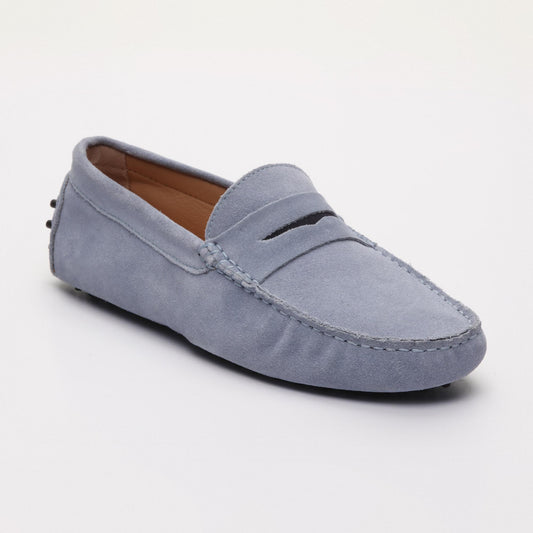 CLIFF mocassins classiques ciel et marine