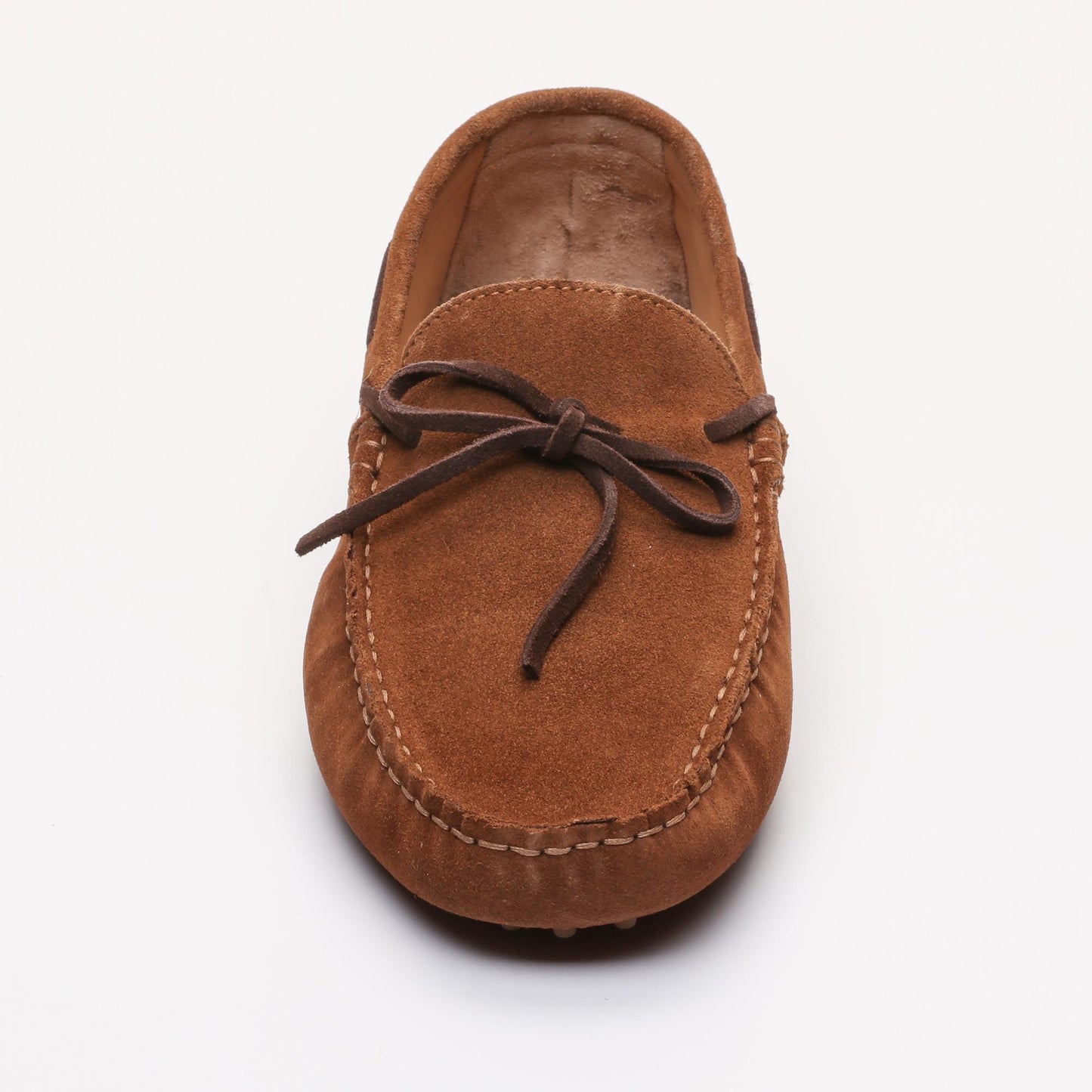 CORNWALL mocassins à lacets camel et chocolat
