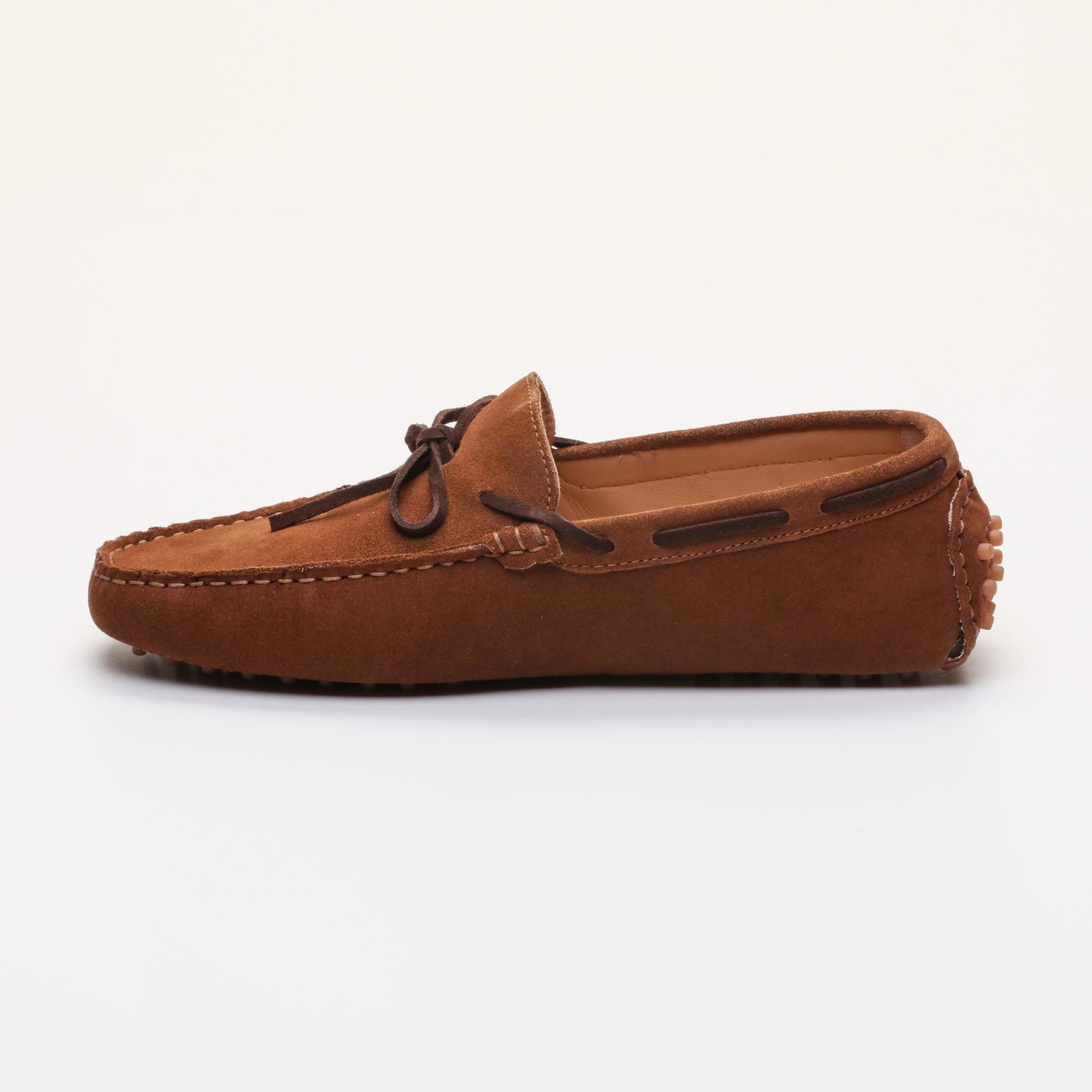 CORNWALL mocassins à lacets camel et chocolat