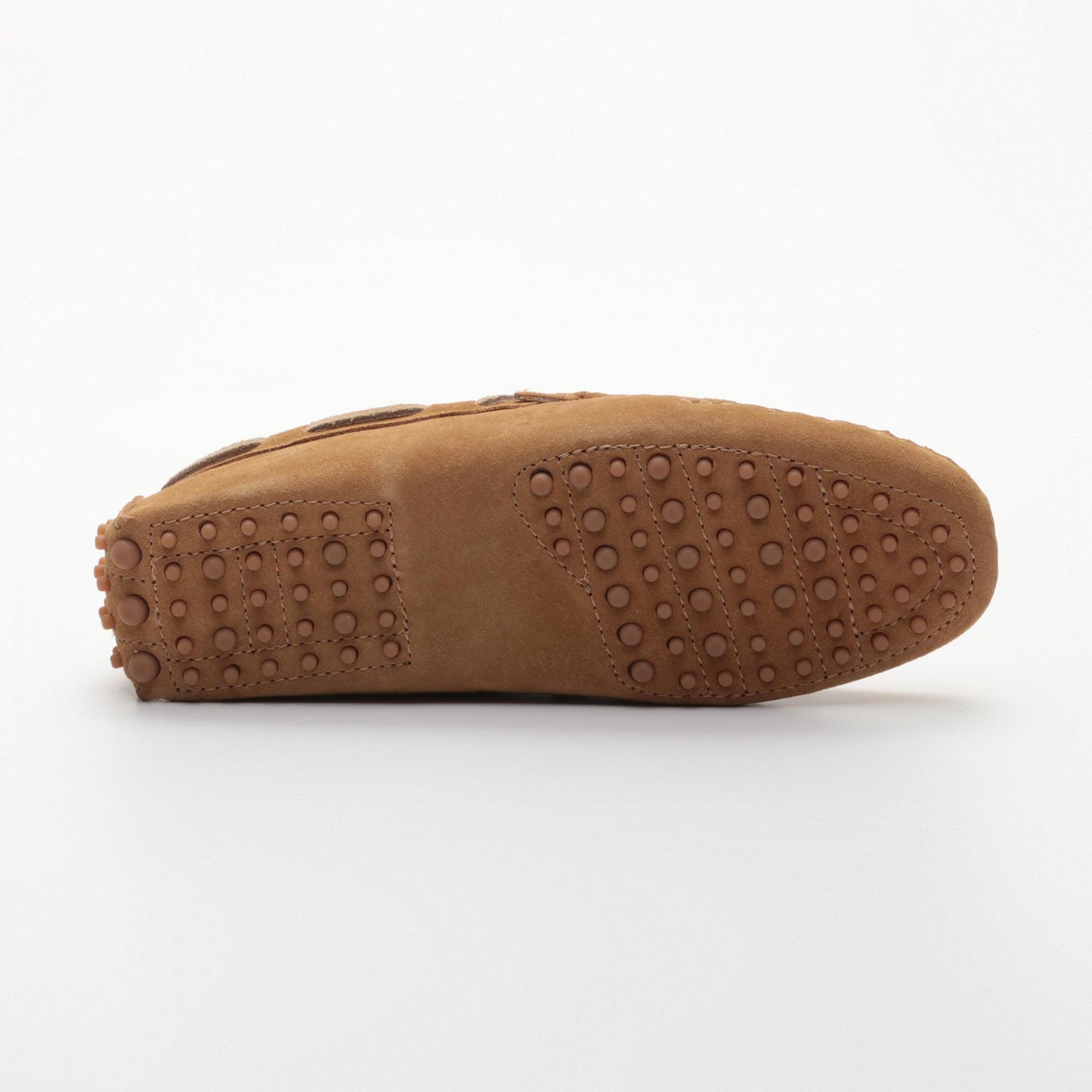 CORNWALL mocassins à lacets cognac et beige
