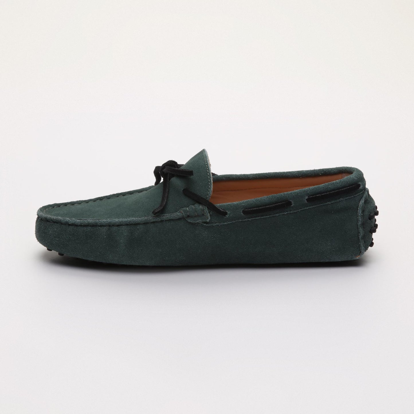 CORNWALL mocassins à lacets vert et noir
