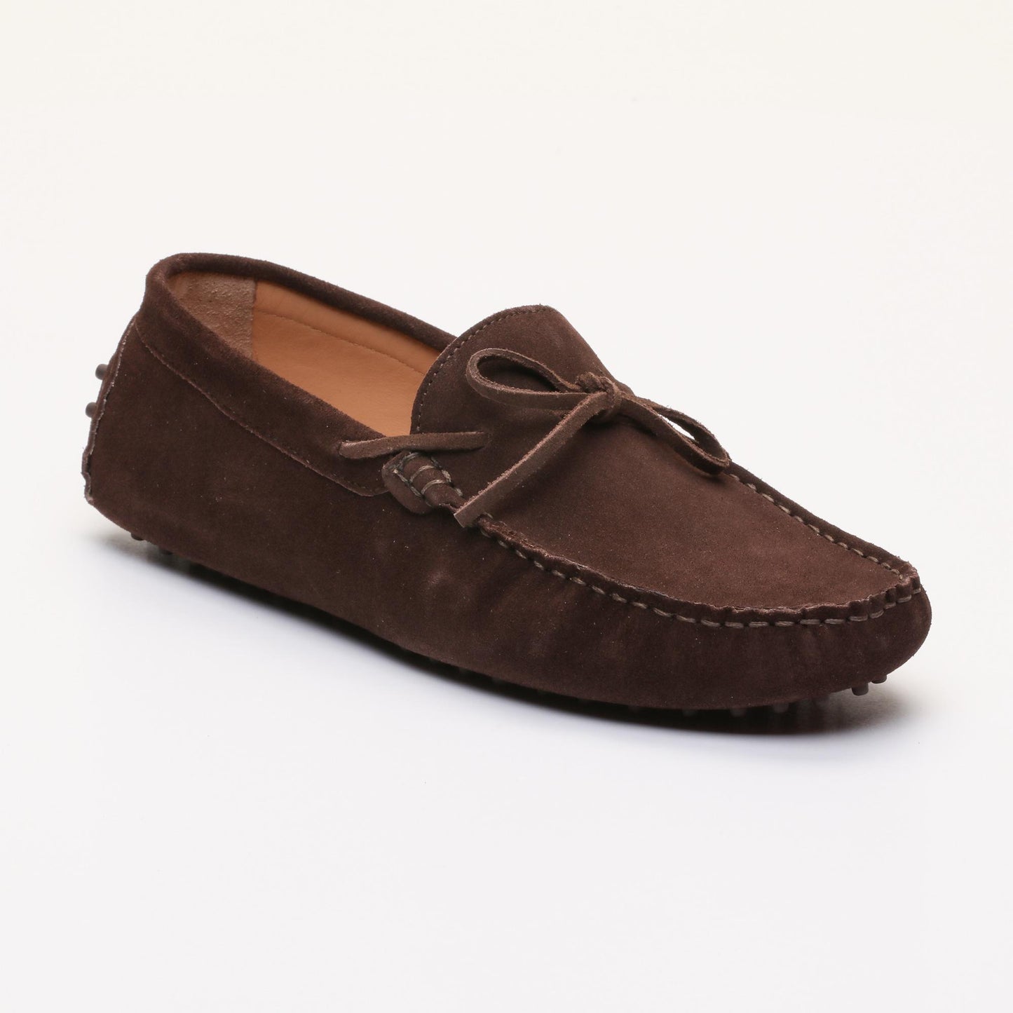 DUKE mocassins à lacets chocolat