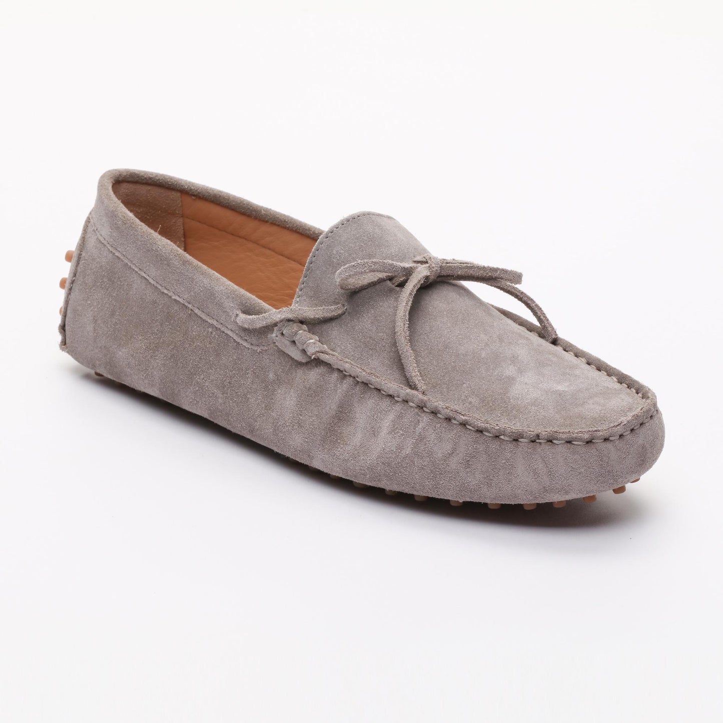 DUKE mocassins à lacets gris clair