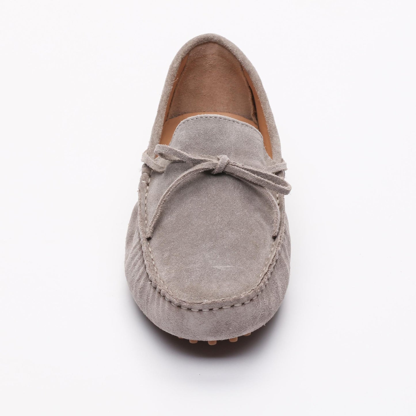 DUKE mocassins à lacets gris clair