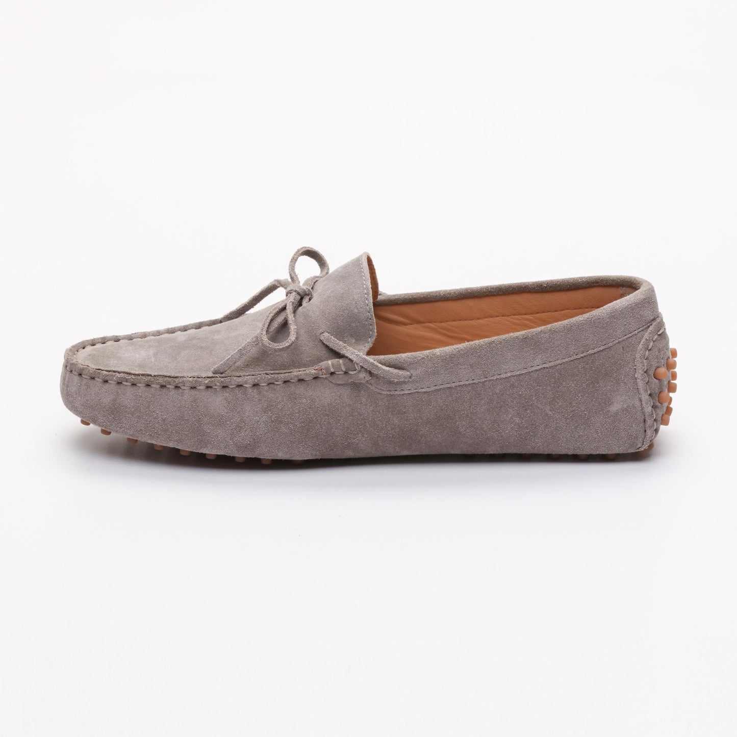 DUKE mocassins à lacets gris clair