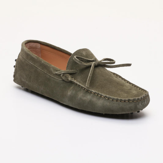 DUKE mocassins à lacets kaki