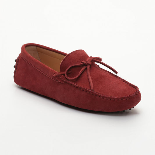 DUKE mocassins à lacets lie de vin