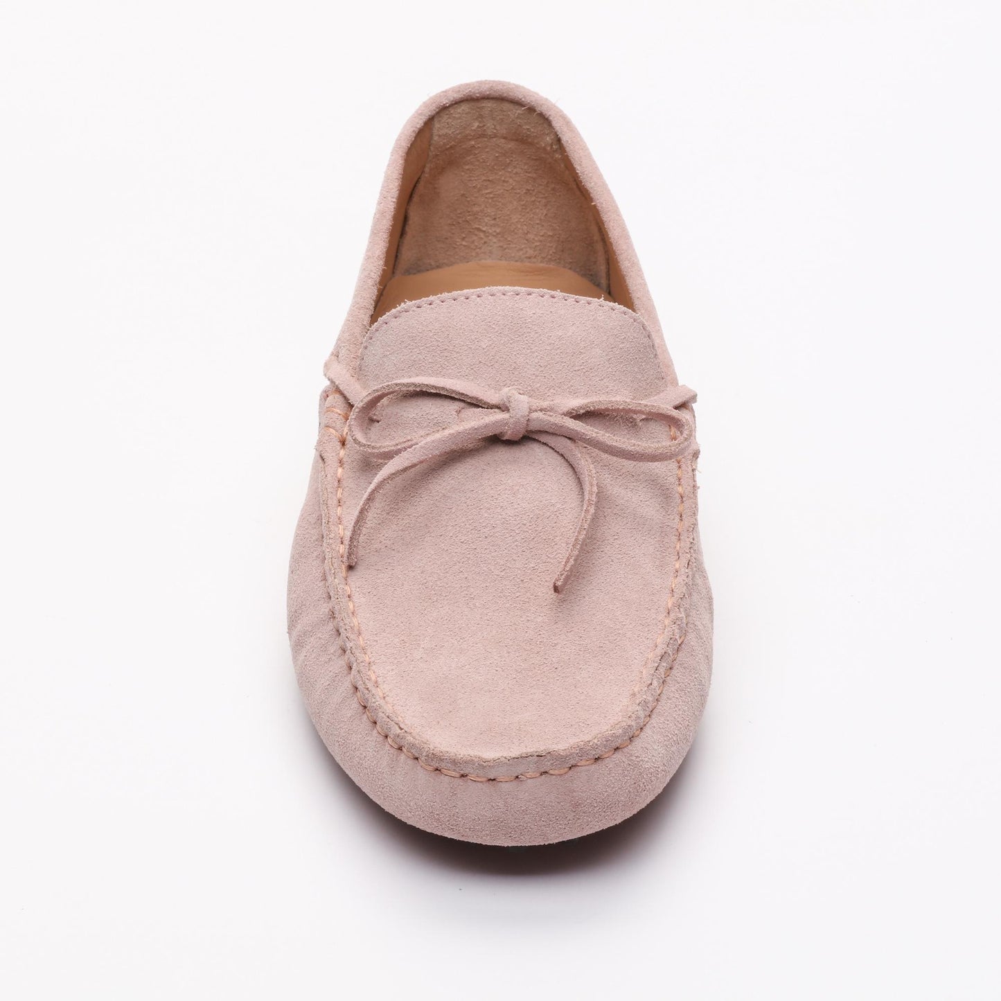 DUKE mocassins à lacets rose clair