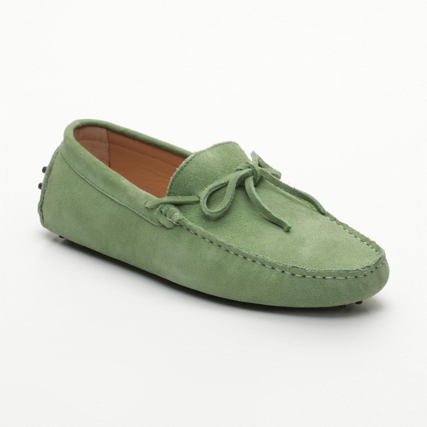 DUKE mocassins à lacets vert clair