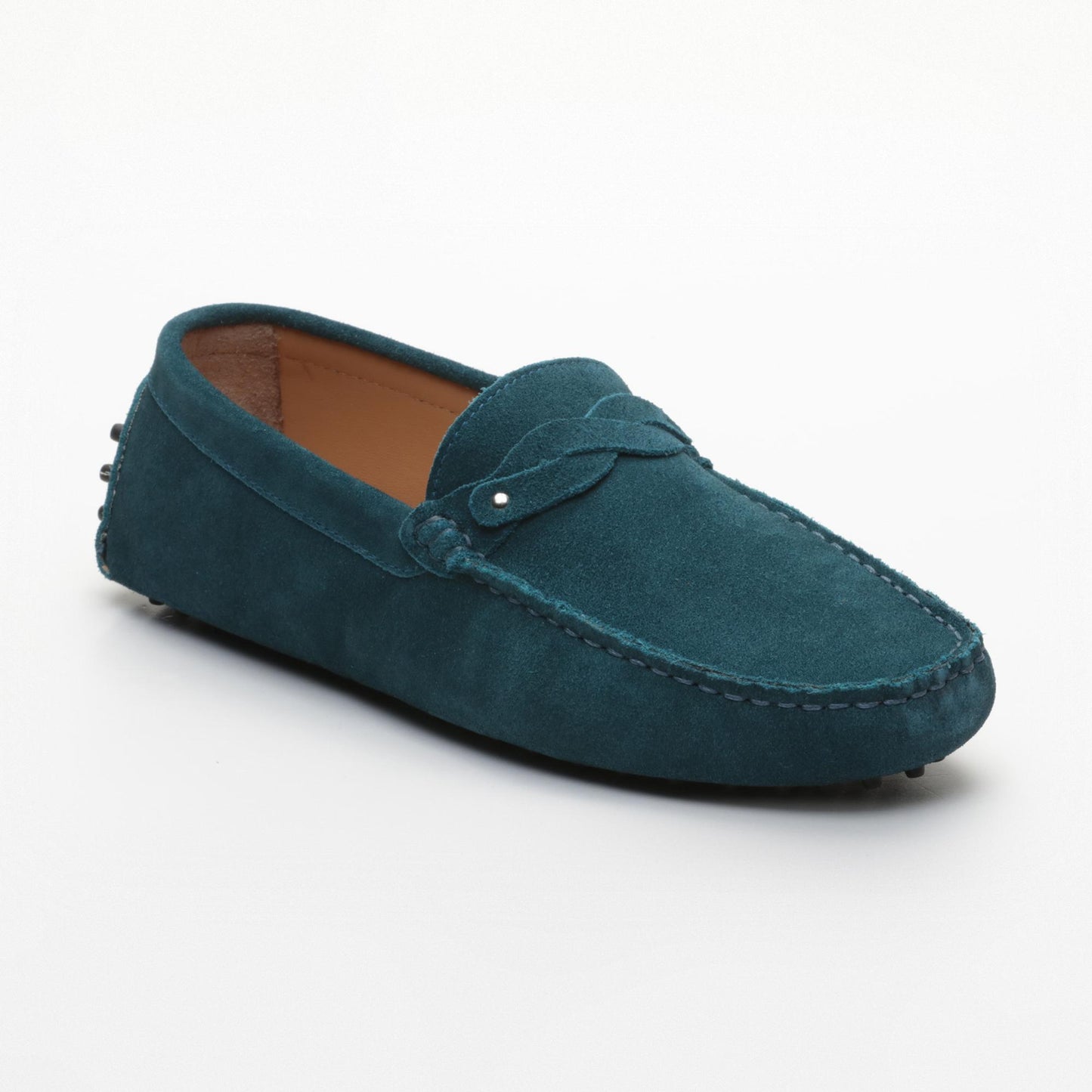 EUGENE mocassins fantaisies turquoise foncé