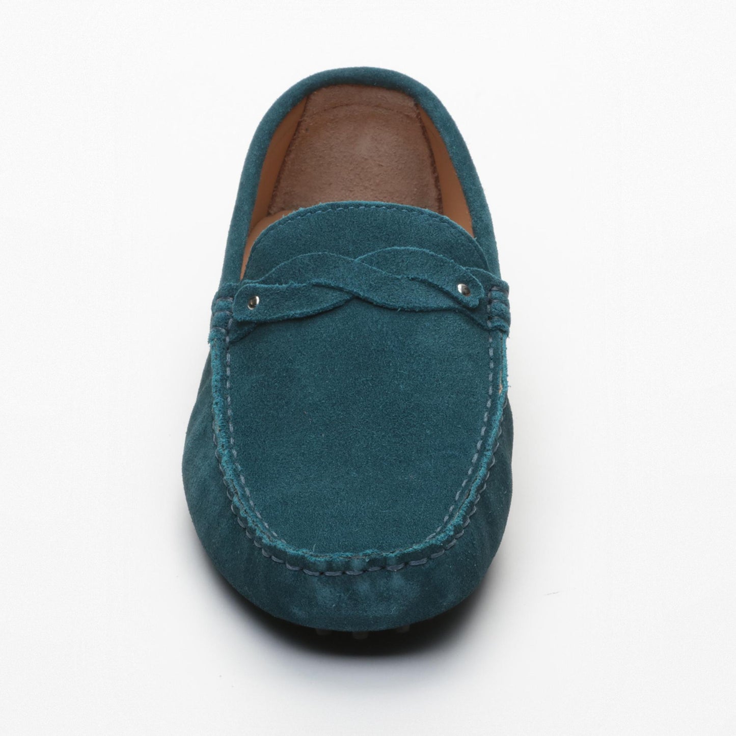 EUGENE mocassins fantaisies turquoise foncé