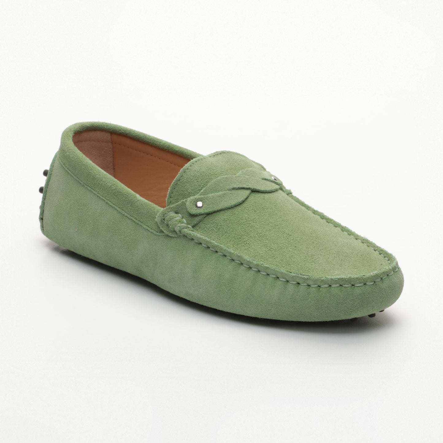 EUGENE mocassins fantaisies vert clair