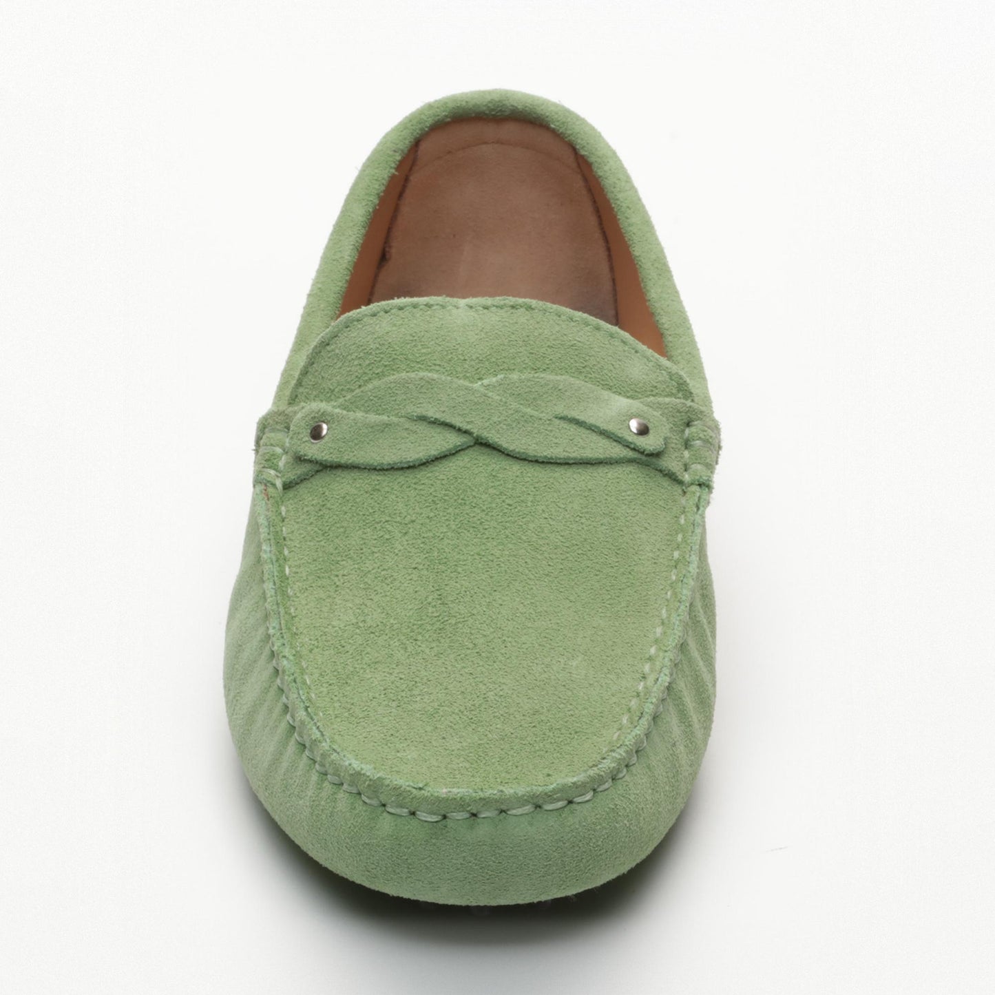 EUGENE mocassins fantaisies vert clair