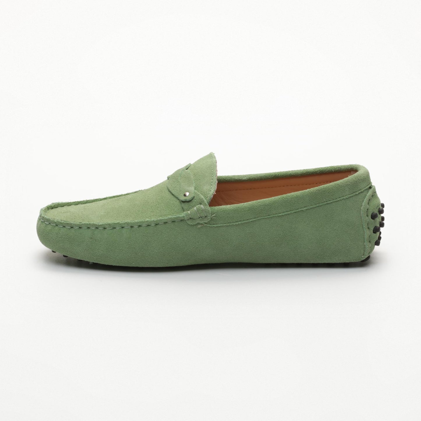 EUGENE mocassins fantaisies vert clair