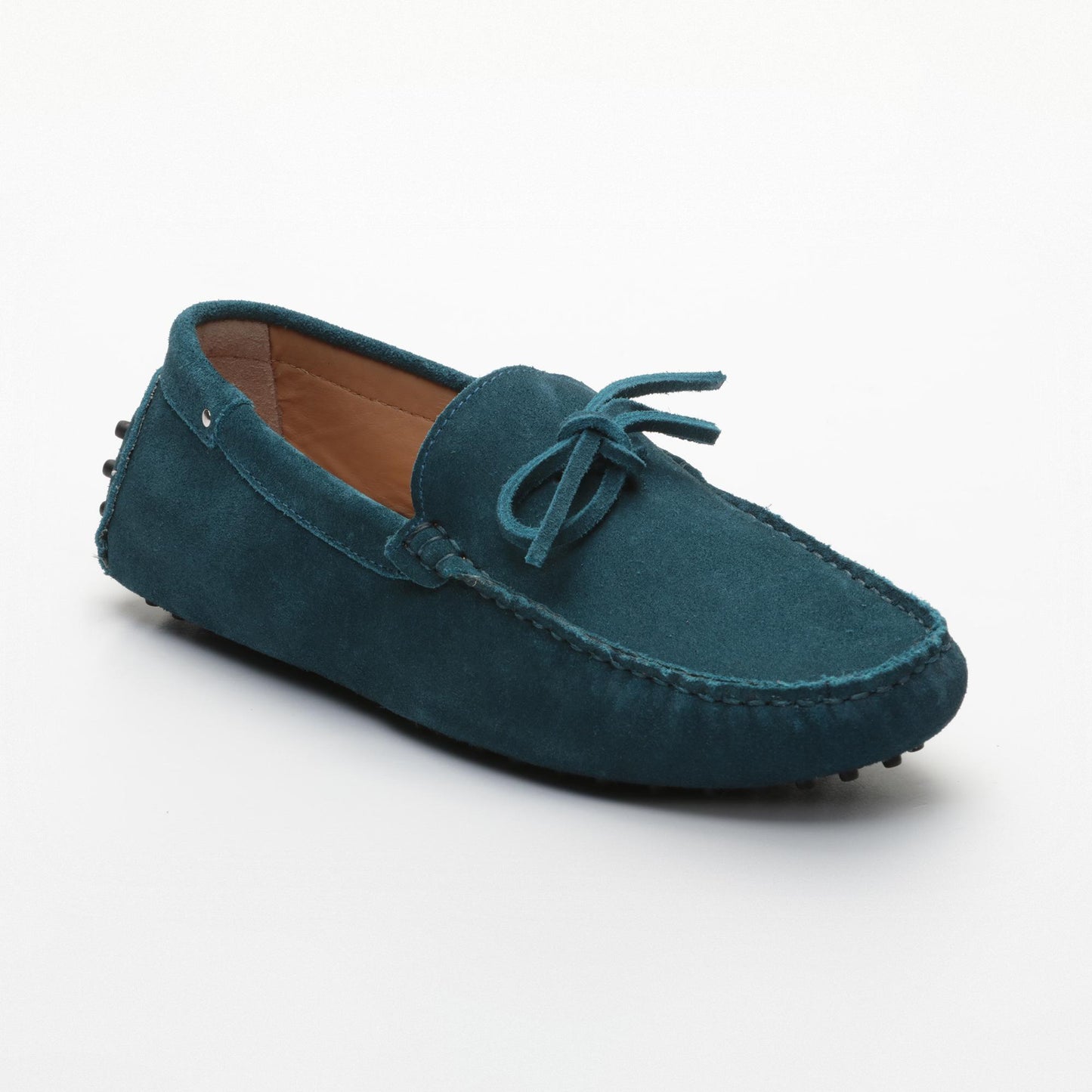 FABIAN mocassins à lacets turquoise foncé