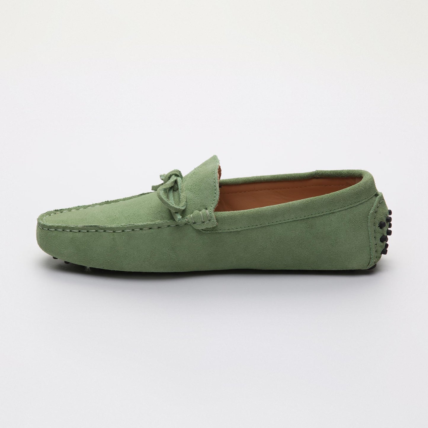 FABIAN mocassins à lacets vert clair