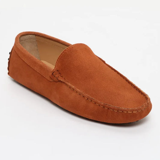 CAMBRIDGE mocassins classiques orange