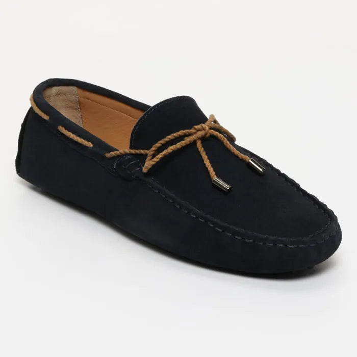 YORK mocassins à lacets marine
