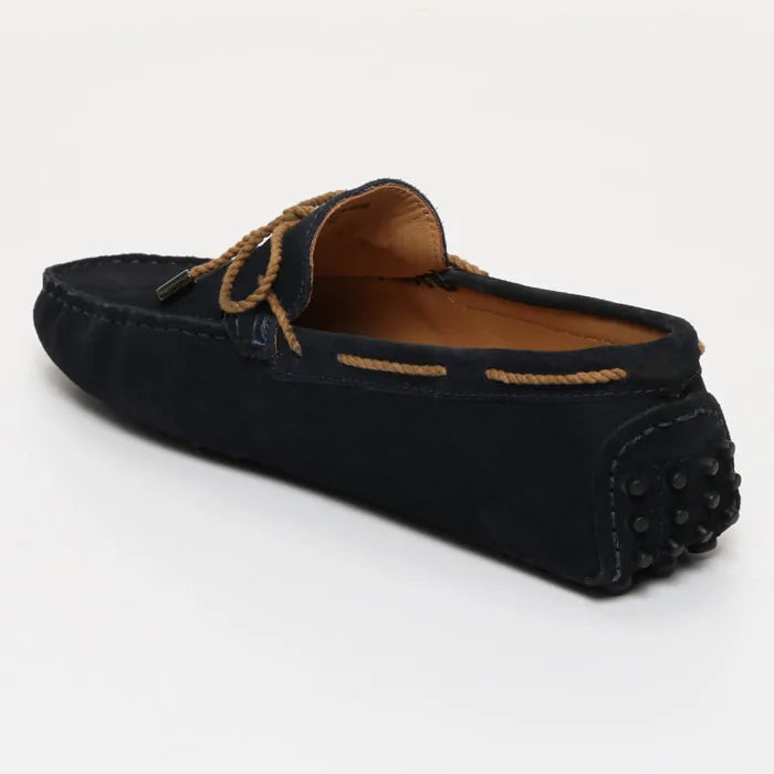 YORK mocassins à lacets marine