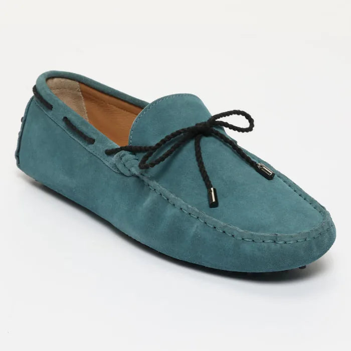 YORK mocassins à lacets bleu électrique