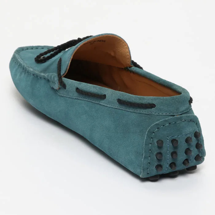 YORK mocassins à lacets bleu électrique