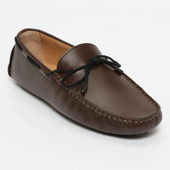 YORK mocassins à lacets chocolat