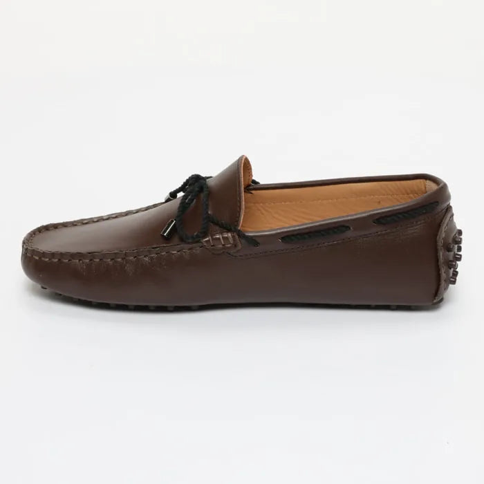 YORK mocassins à lacets chocolat