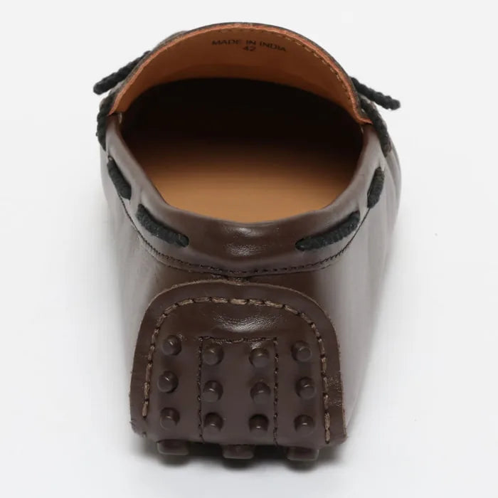 YORK mocassins à lacets chocolat