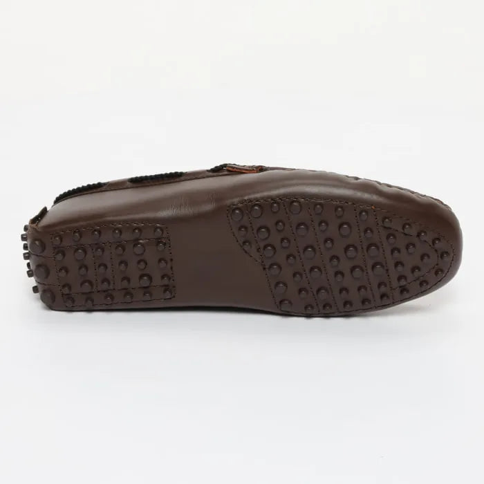 YORK mocassins à lacets chocolat