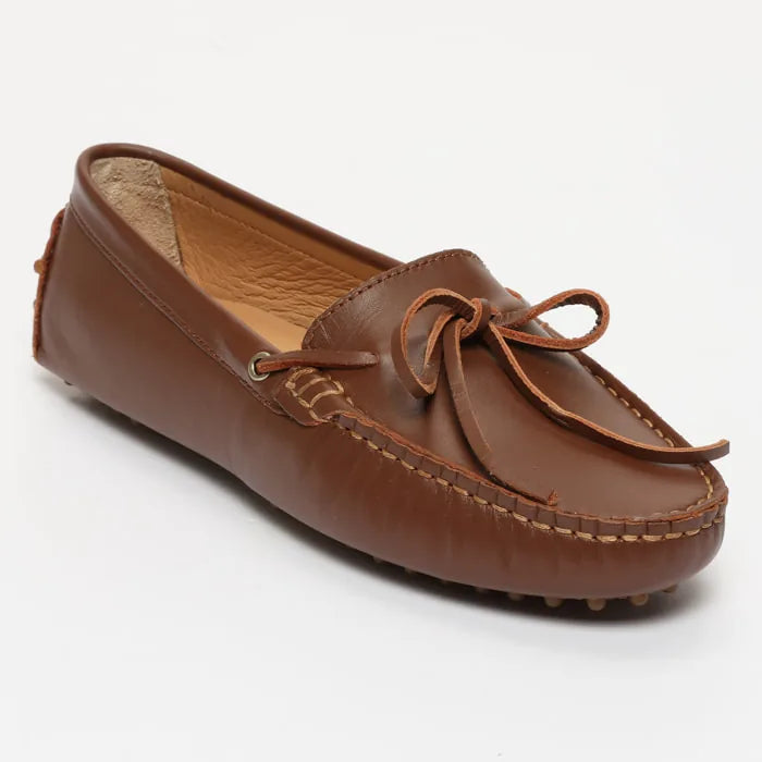 KATE mocassins à lacets camel
