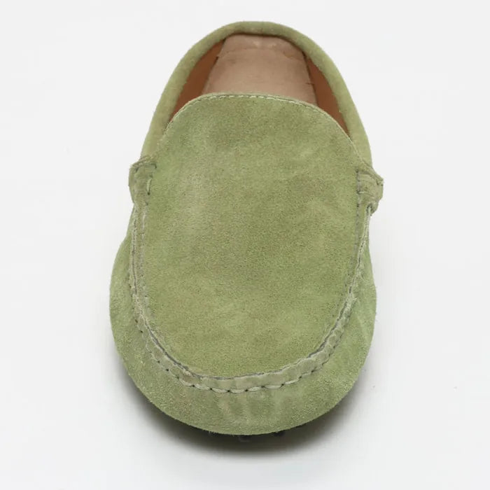 HUBERT mocassins classiques vert clair