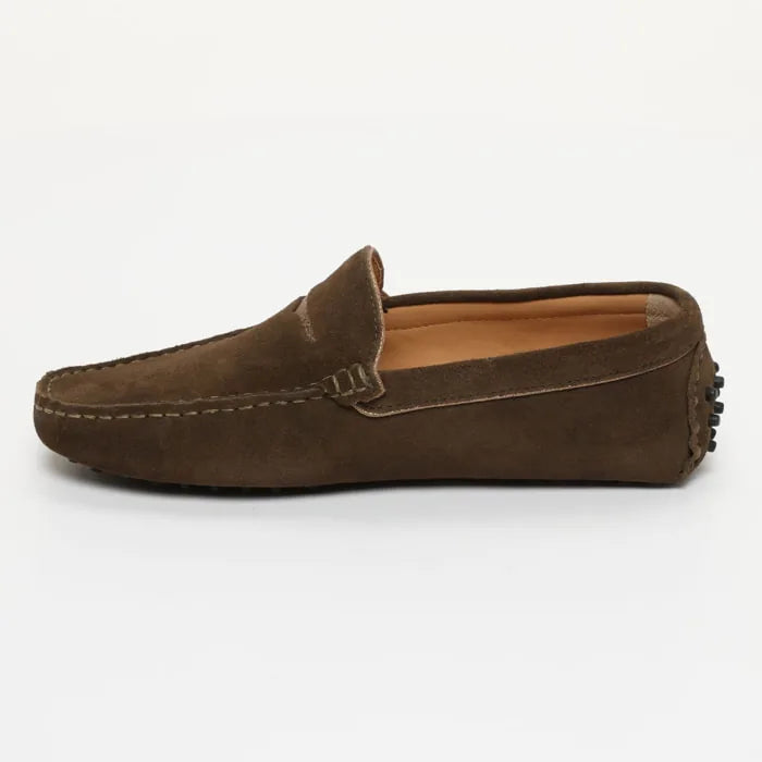 LODRICK mocassins classiques kaki et bronze