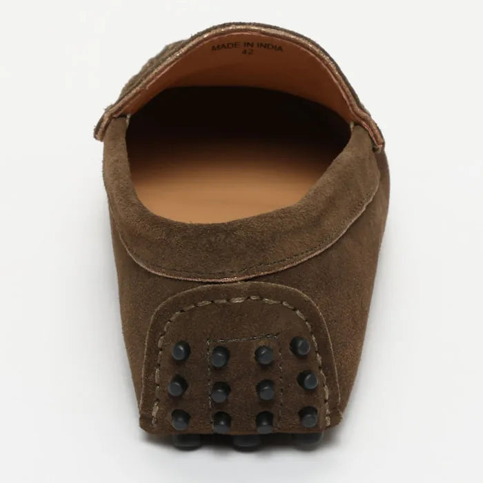 LODRICK mocassins classiques kaki et bronze