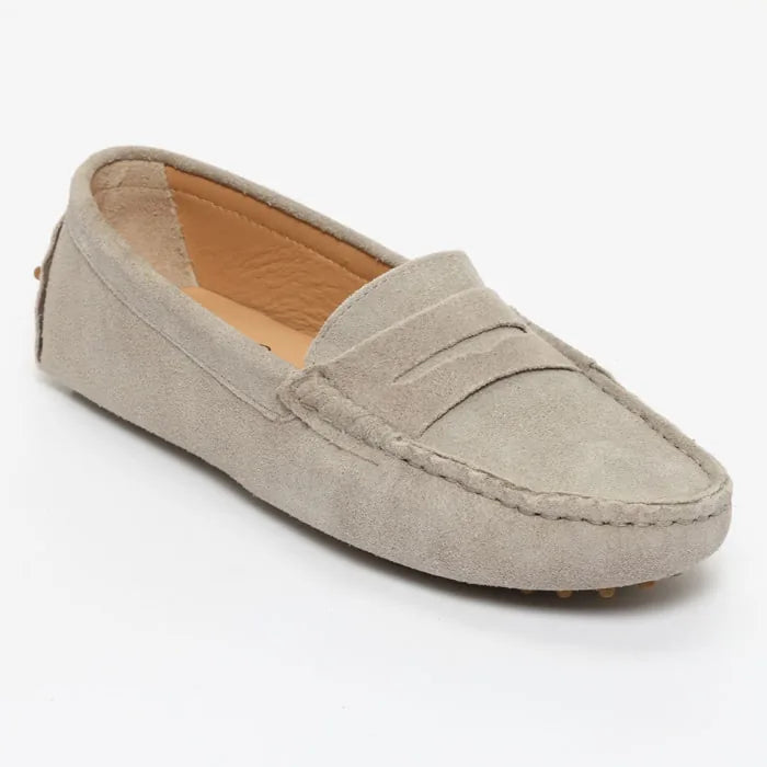 DEIRA mocassins classiques gris clair