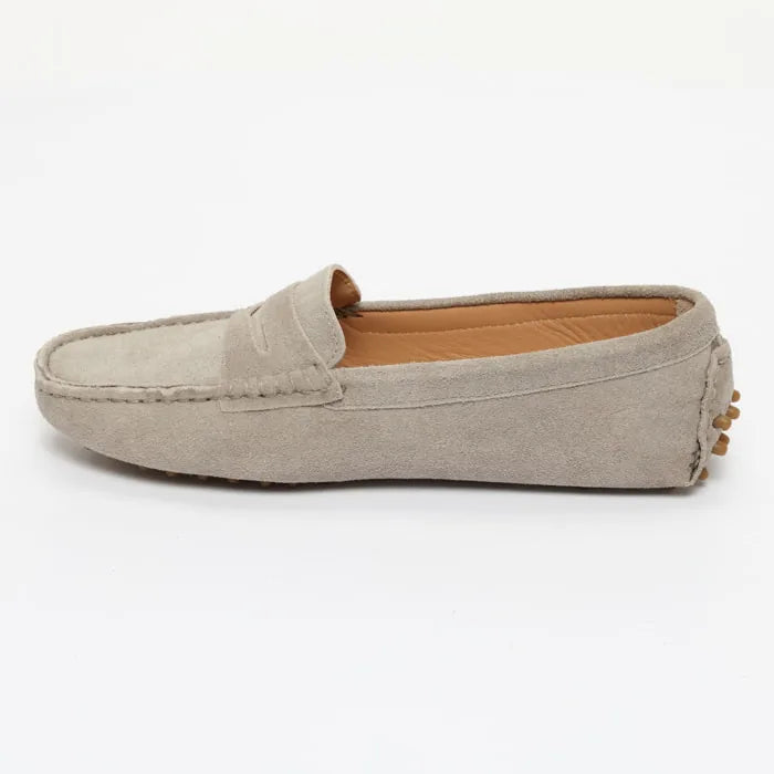 DEIRA mocassins classiques gris clair