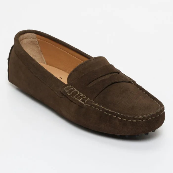 DEIRA mocassins classiques kaki